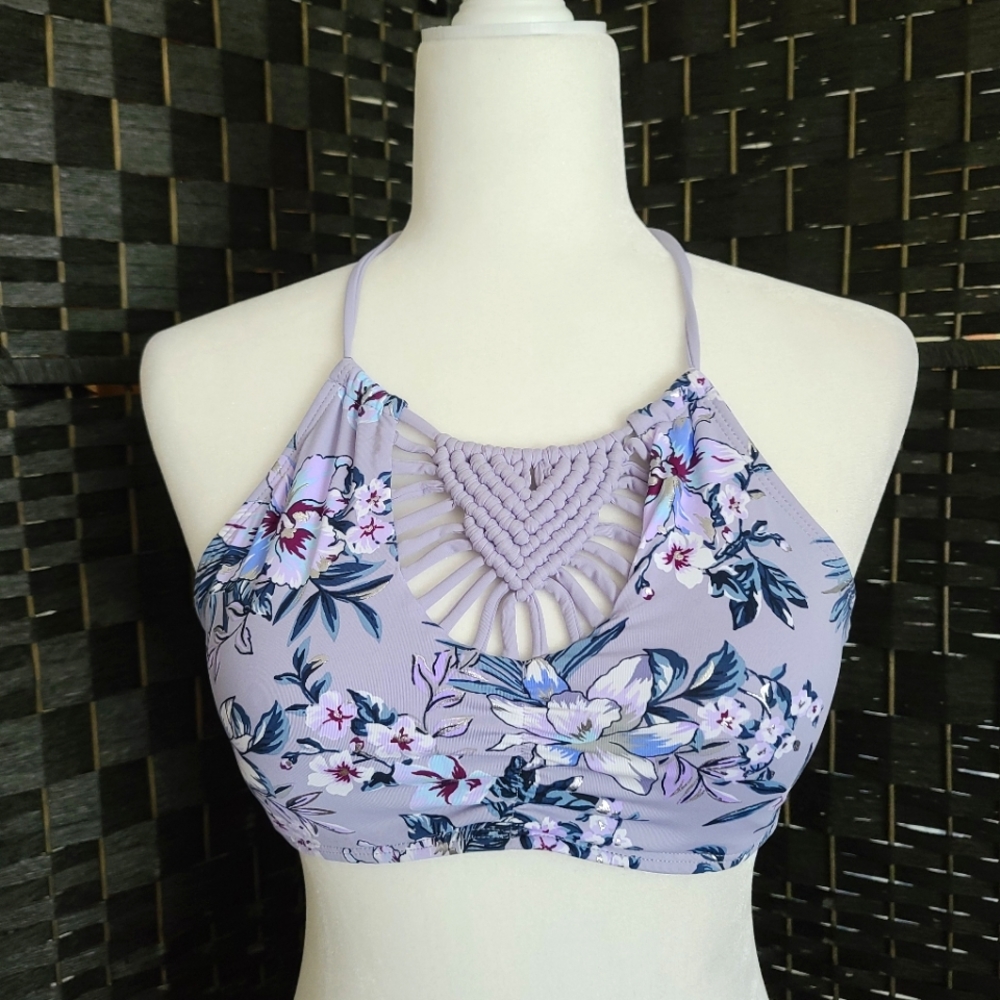 Ambrielle Floral Bikini Top